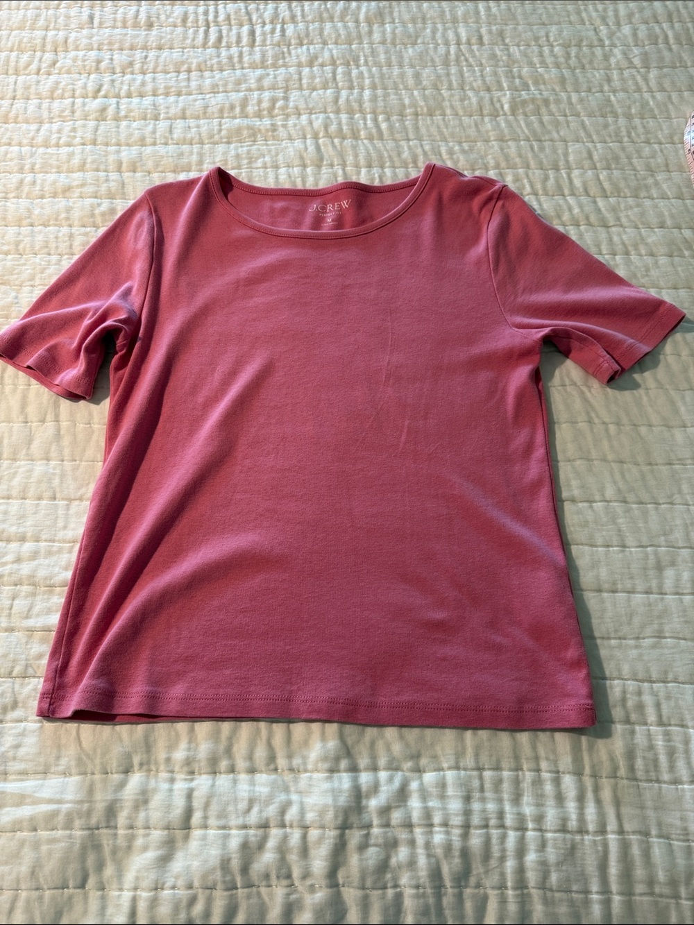 J. Crew Short Sleeve Crewneck Tee - Dusty Rose. Medium
